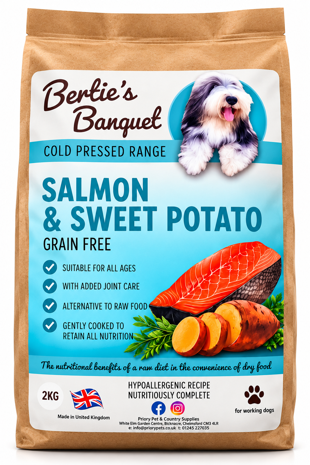 Salmon & Sweet Potato (Cold Pressed)