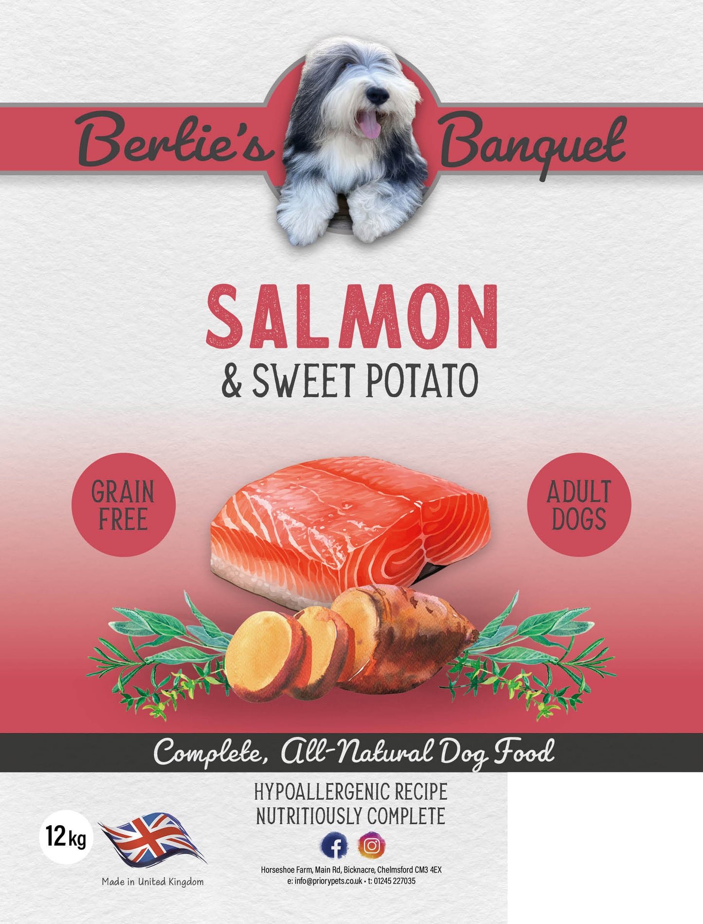 Salmon & sweet potato Adult 12KG