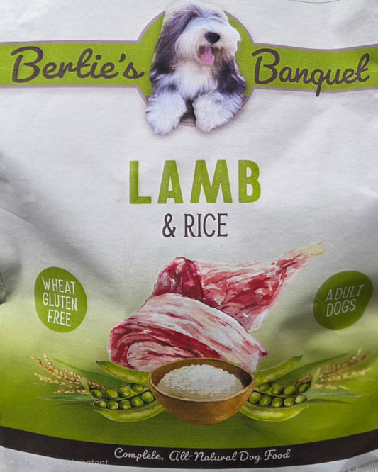 Bertie's Banquet Lamb & Rice Dry Dog Food
