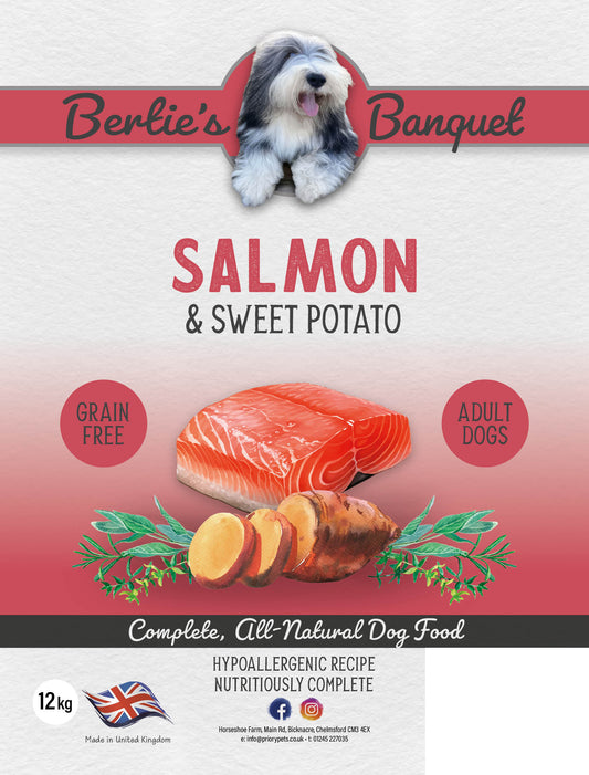 Bertie's Banquet Salmon sweet potato